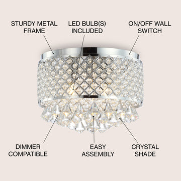 Evelyn Crystal Drops/Metal - JONATHAN Y